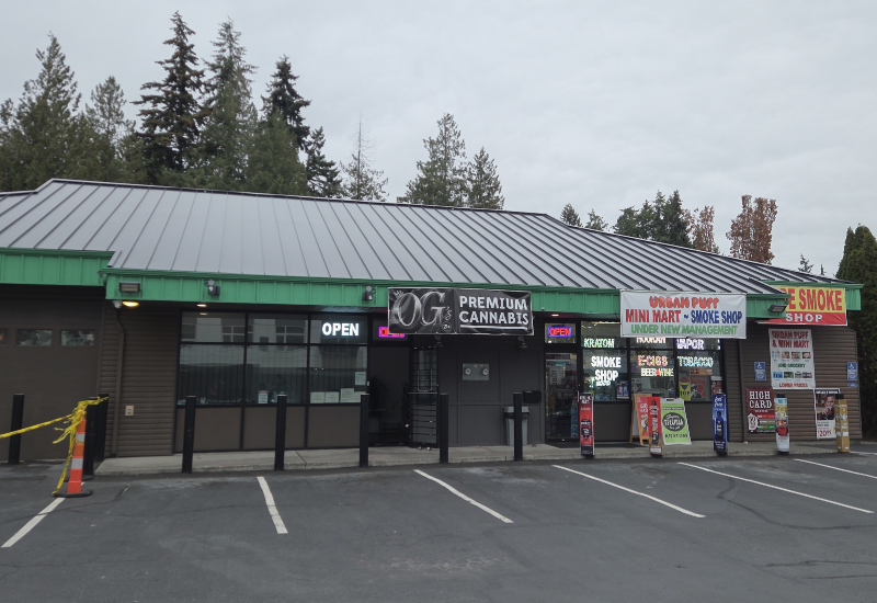 Imperial Metals standing seam metal roof in Matte Black on a single-story commercial building