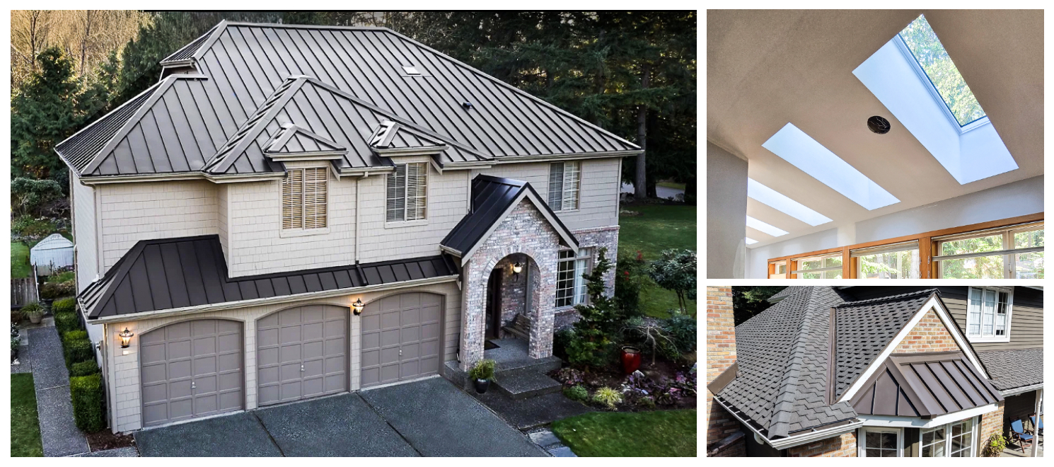 Completed residential roofing projects by ROOF BOSS in Western Washington